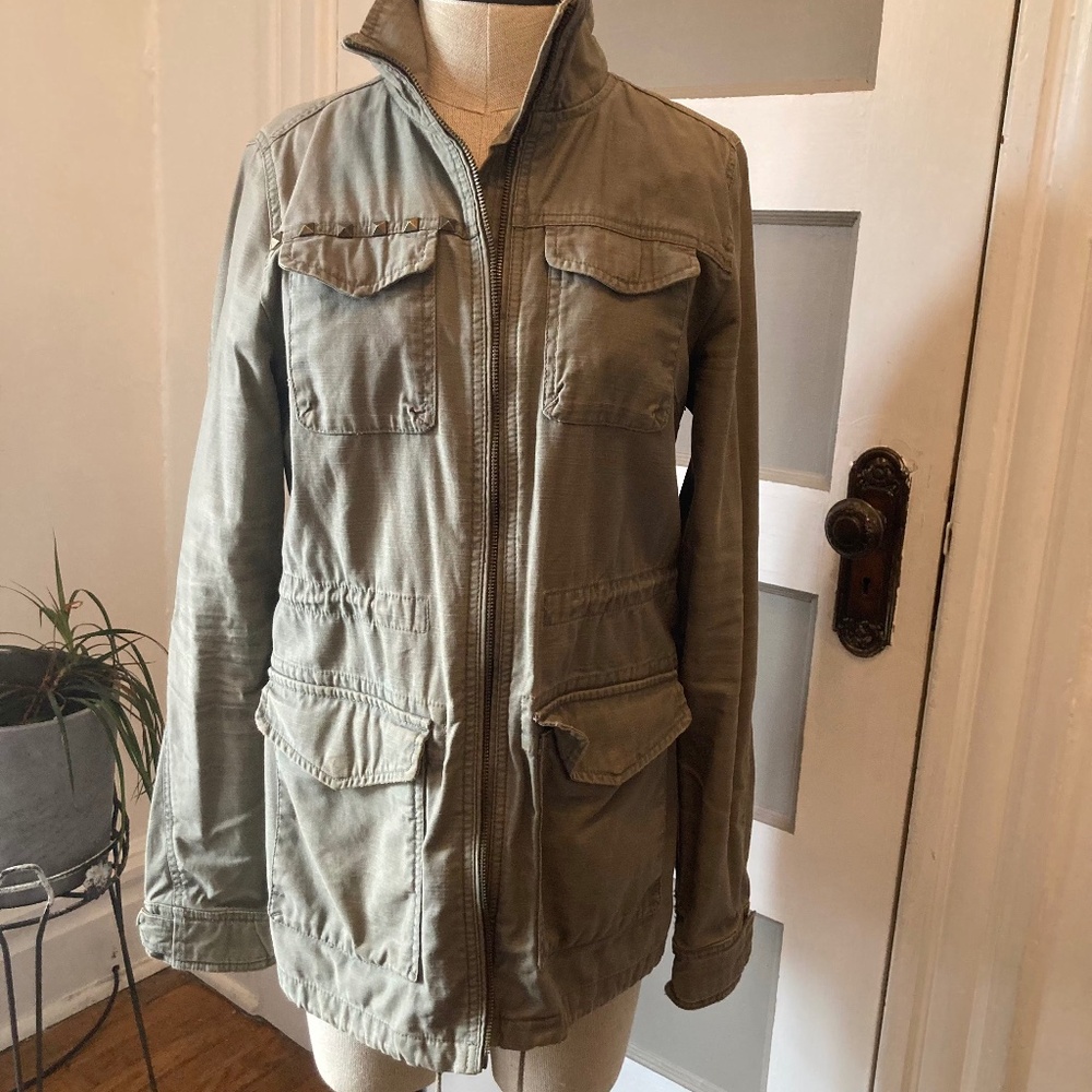 H&M green utility jacket